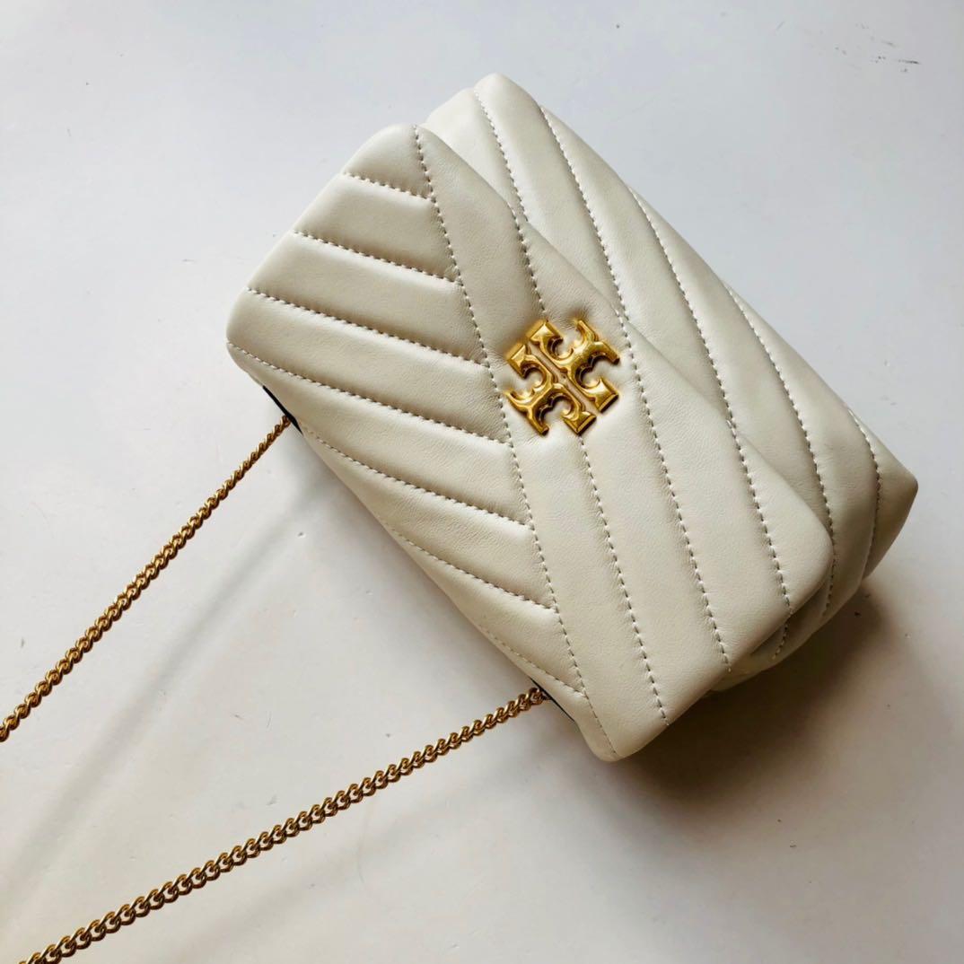 TB Tory Burch Kira Chevron Mini Bag white, Women's Fashion, Bags & Wallets, Tote  Bags on Carousell