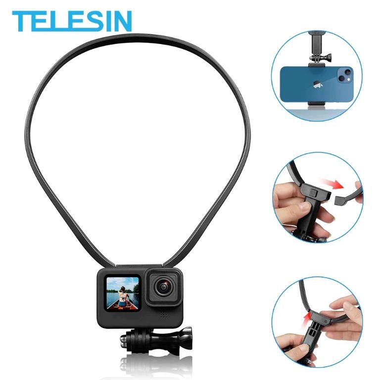 TELESIN 360 ° Rotation Magnetic Backpack Clip Clamp Mount pour GoPro  Insta360 DJI et