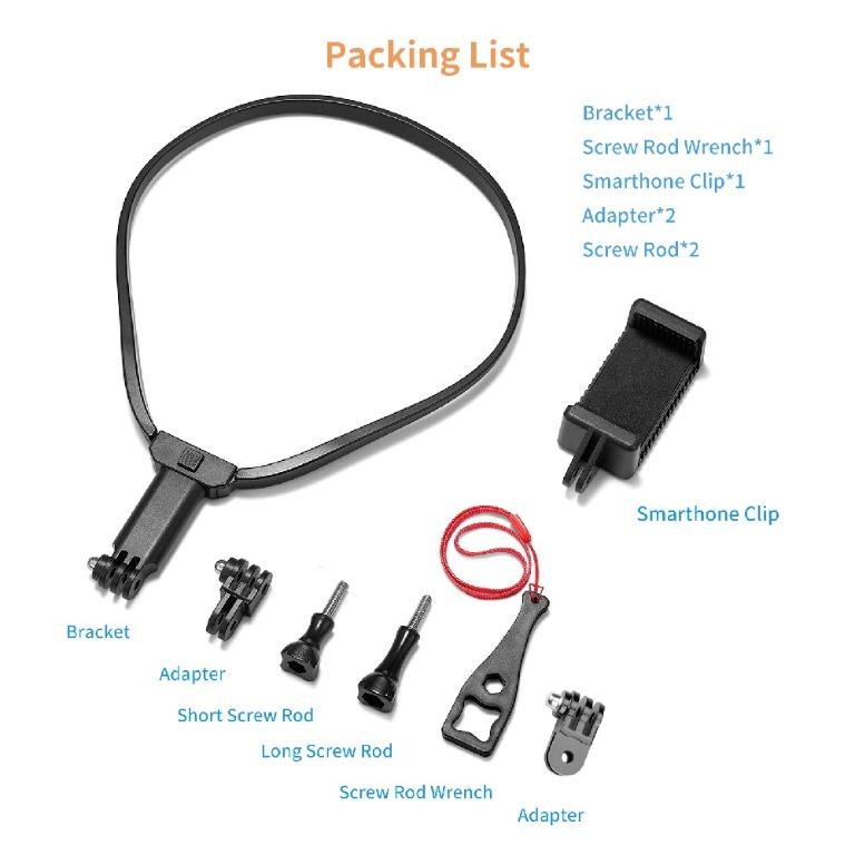TELESIN Neck Strap Holder Mount Lanyard for Smartphone / GoPro HERO 10 9 8 7 6 5 / Insta360 ONE R / DJI OSMO ACTION Camera62865819978243112
