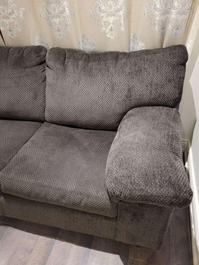 The Brick Morty 2 Piece Chenille Sectional Home Furniture on