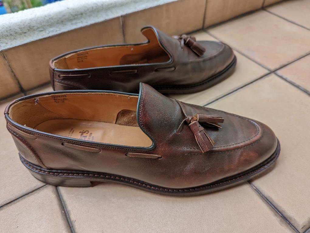 Tricker s Elton Tassel Loafers UK11F Men s Fashion Footwear
