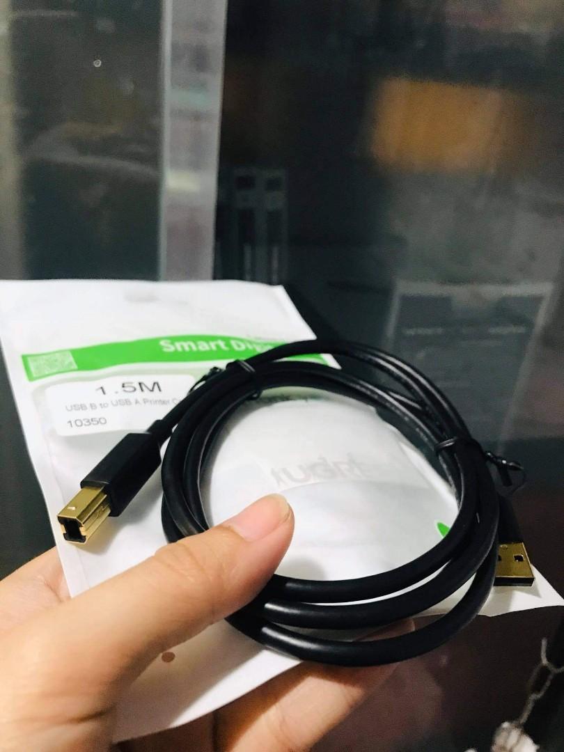 UGREEN 1.5M Printer USB 2.0 AM to BM Cable Black US135 (Category: Cables & Adaptors) located in Makati City. Submitted by slaccessoriesshop (Listing ID 1128065063, Image 1). Description: UGREEN Printer USB 2.0 AM to BM Cable Black US135 ‼️ (available in 1.5M, 3M, 5M) ☑️ We issue OR / Sales Invoice / Delivery Receipt ☑️ Accepting RETAIL and BULK ORDERS ☑️ Direct Seller / Actual item posted ☑️ Guaranteed Original, Brand New and Sealed ☑️ 7 days rep
