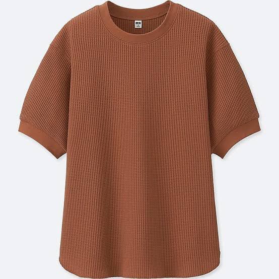 waffle crew neck uniqlo