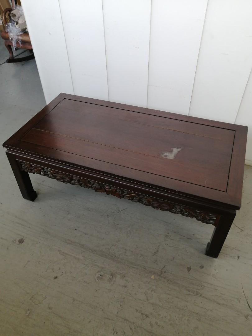 Vintage rosewood top coffee table