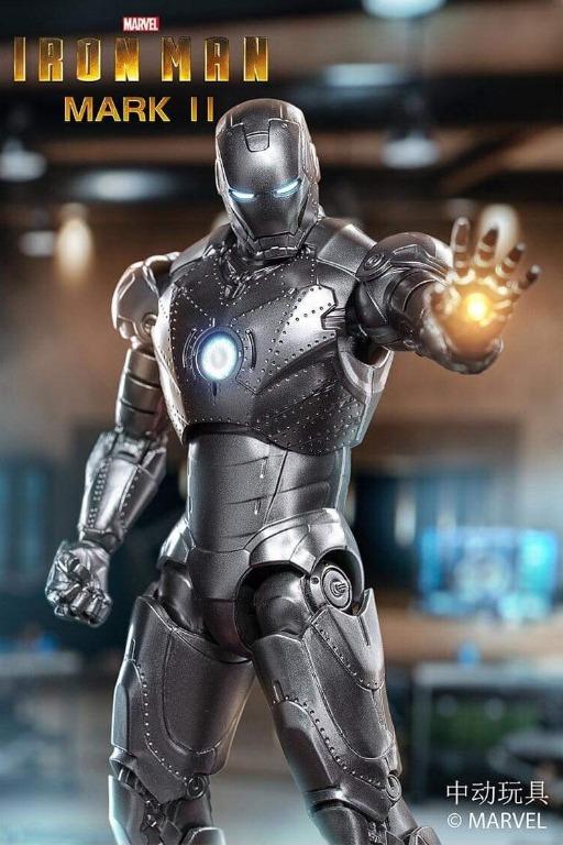Avengers movie figure Reactron Armor Iron Man Mark VI LOOSE MINT COMPLETE 