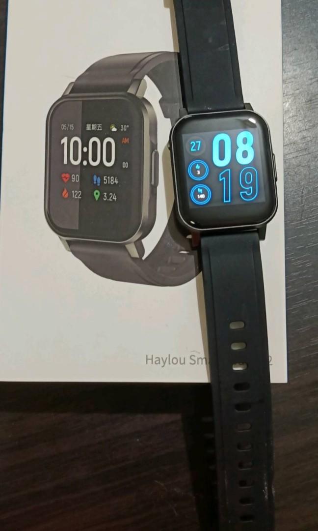 0Haylou LS02 Smartwatch Fitness Tracker IP68 Water Resistant Bluetooth