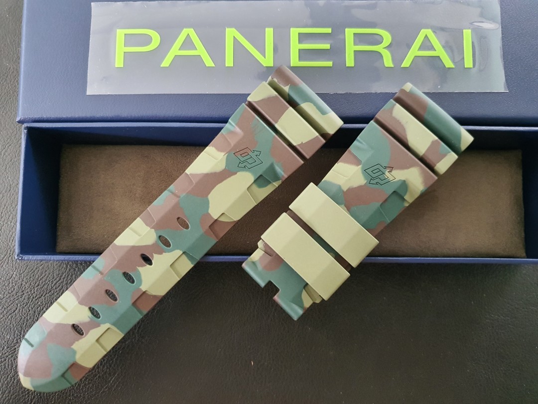 100 AUTHENTIC PANERAI 26MM LATEST CAMOUFLAGE STRAP FROM MBS