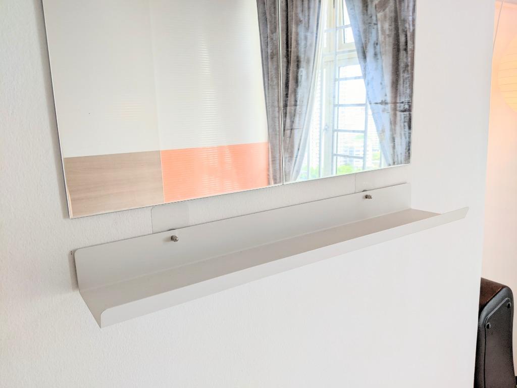 2× IKEA MALMBACK Display Shelf • Black & White, Furniture & Home Living, Furniture, Shelves, Cabinets & Racks (Ready-Made) on Carousell