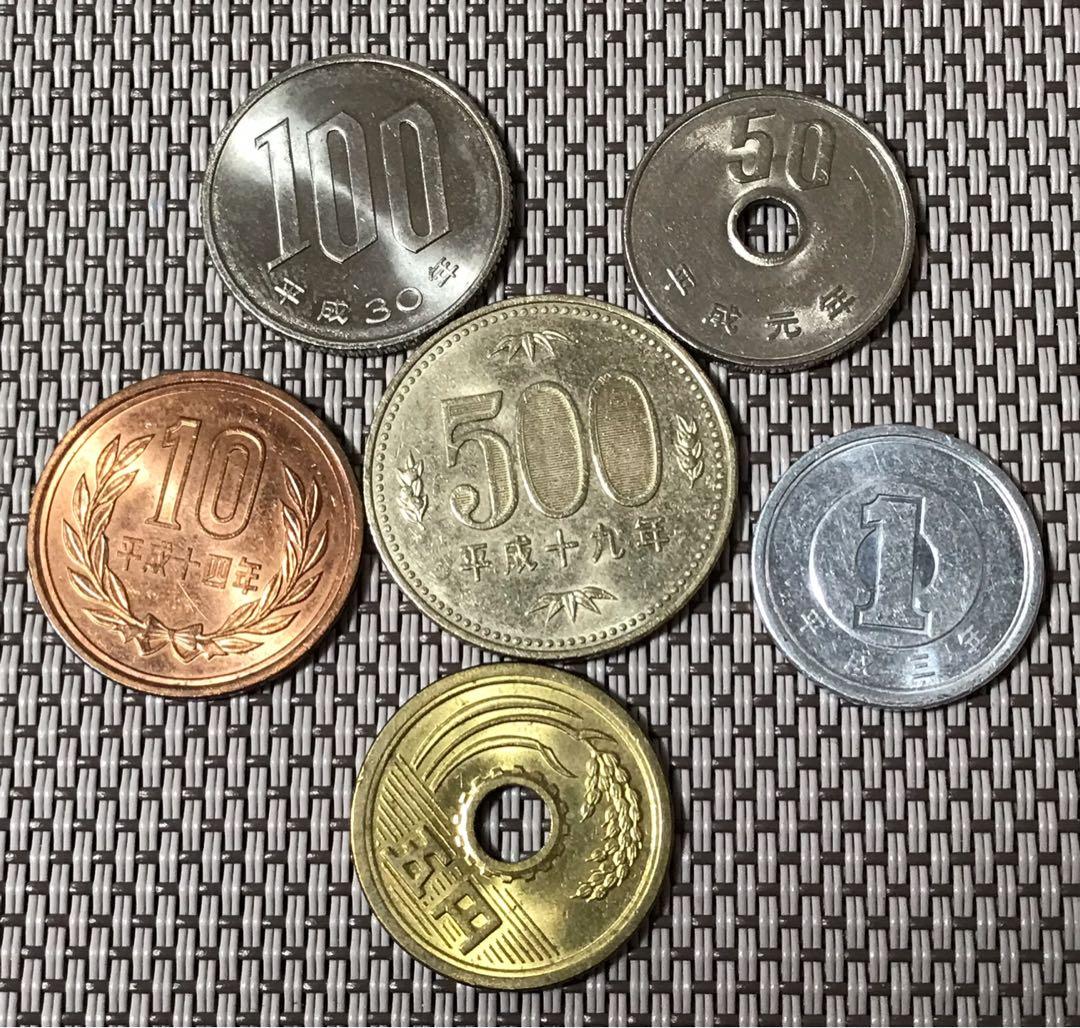 日本硬幣一套6⃣️枚#1367, 興趣及遊戲, 收藏品及紀念品, 錢幣- Carousell