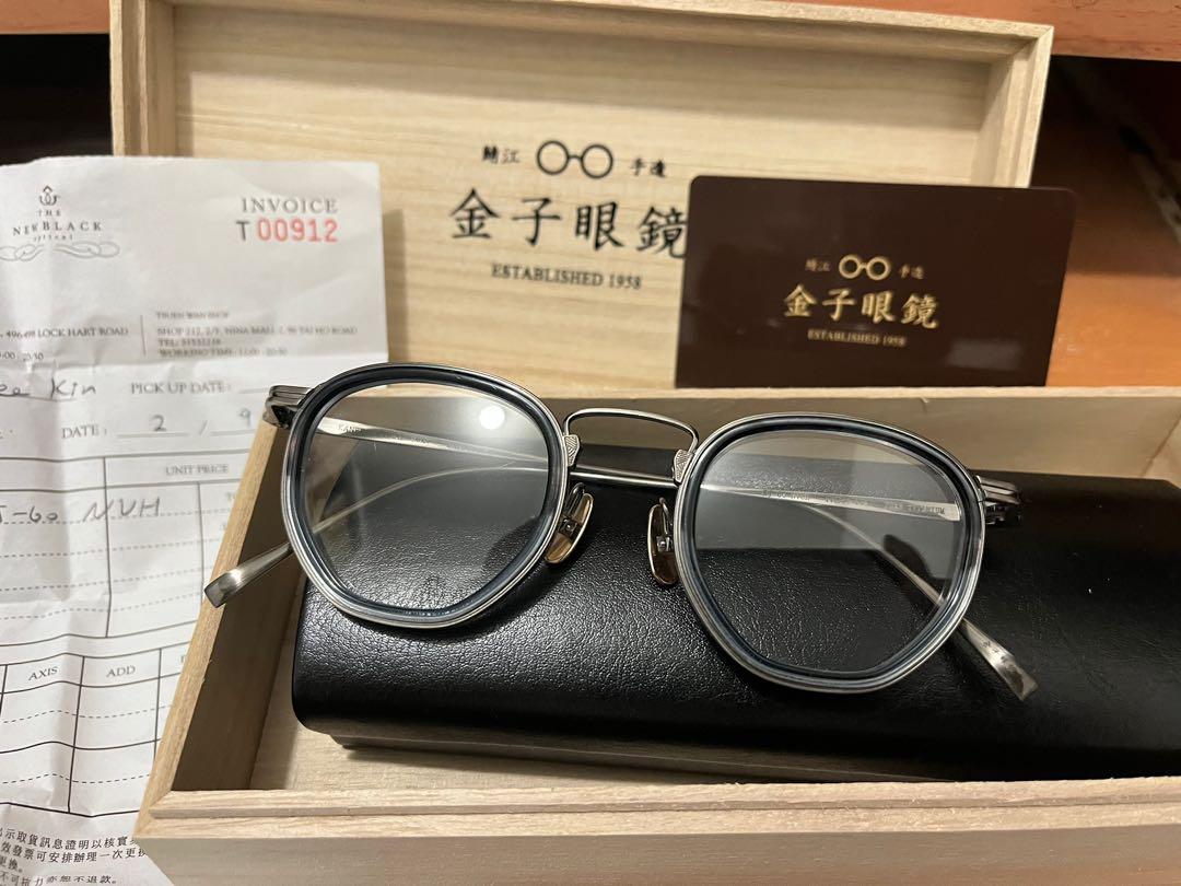 金子眼鏡KANEKO OPTICAL 銀/藍, 男裝, 手錶及配件, 眼鏡- Carousell