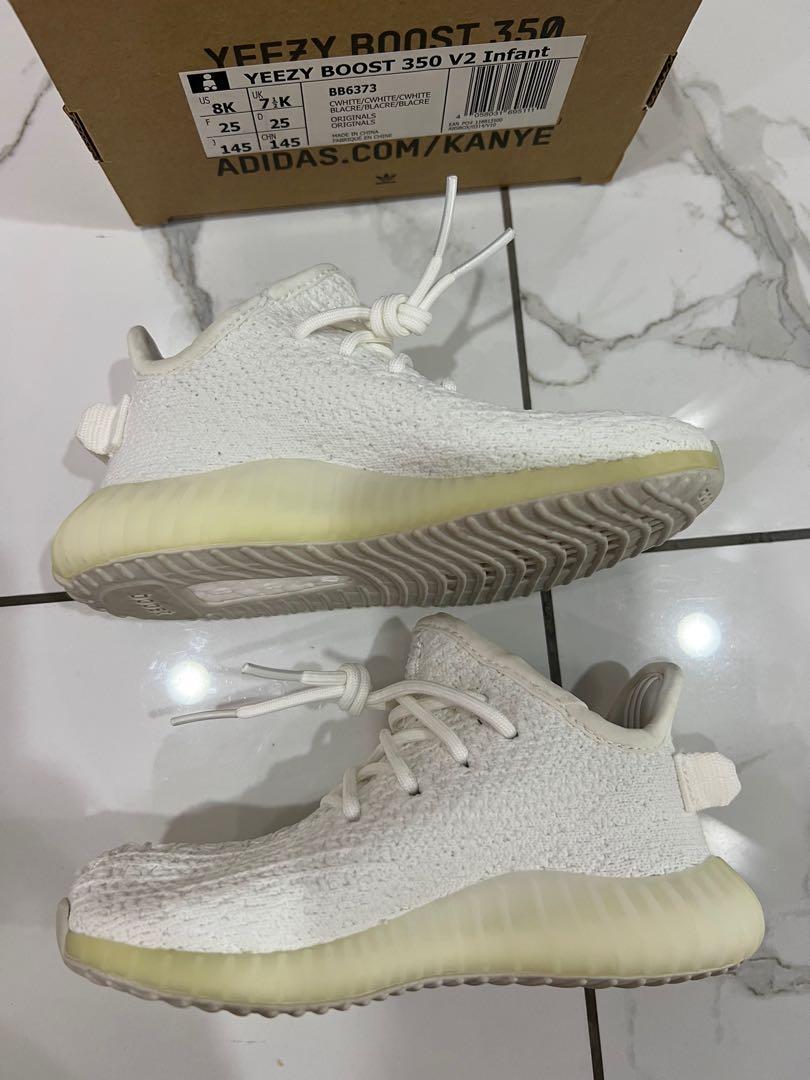 Adidas baby boys yeezy boost cheap v2 cream bb6373 white