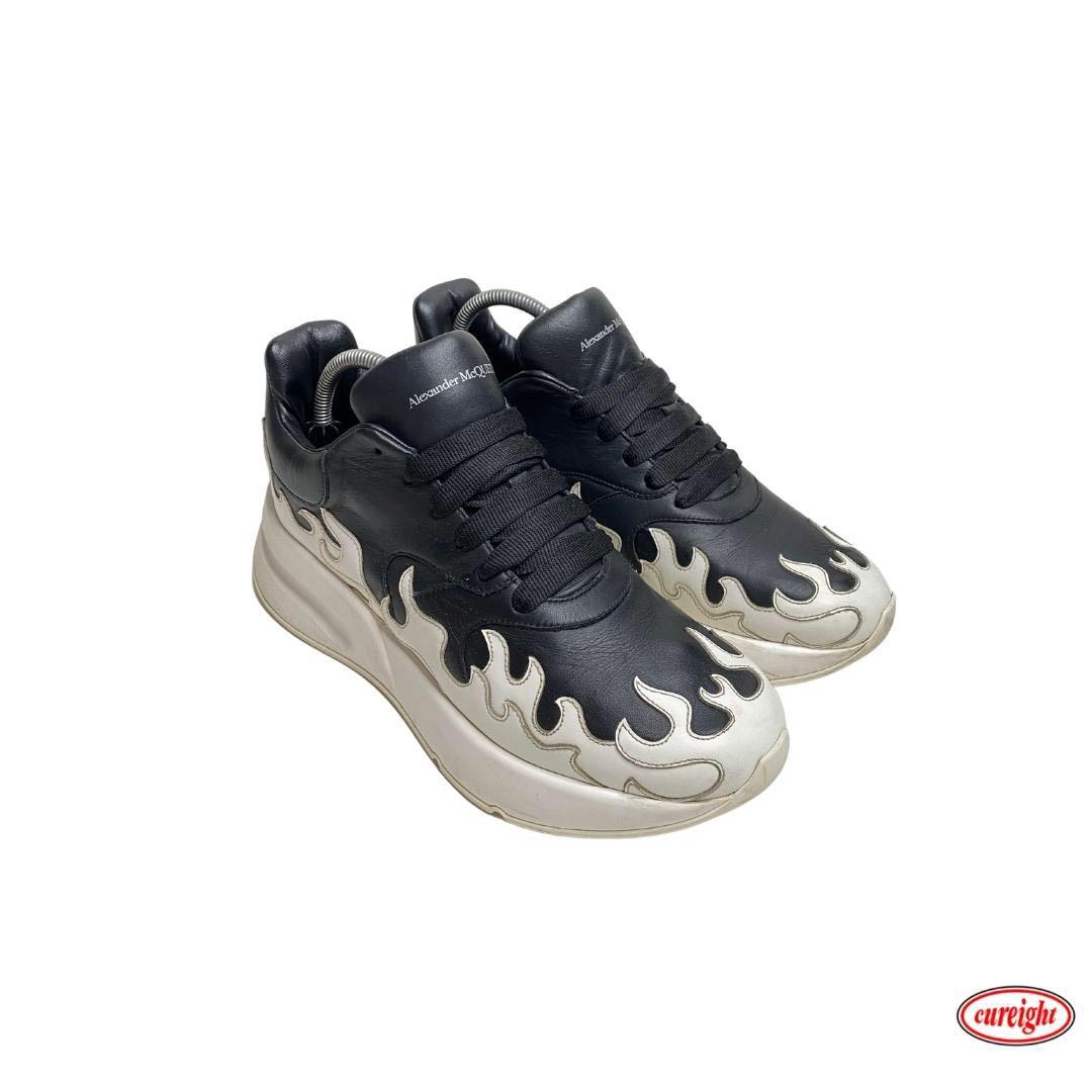 Alexander McQueen Oversized Runner Flame White Black Sneaker