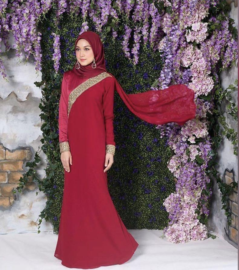 Dress saree muslimah sale