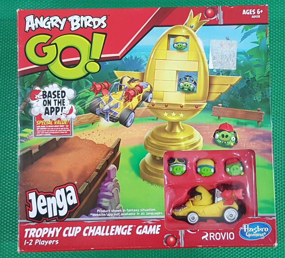 Angry Birds GO! Jenga Trophy Cup Challenge Game, Hobbies & Toys, Toys &  Games on Carousell