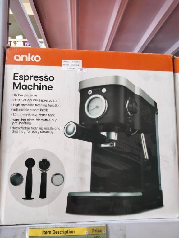 Anko Espresso Coffee Machine, TV & Home Appliances, Kitchen Appliances