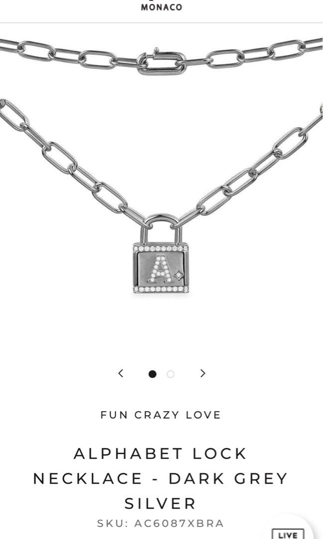 Alphabet Lock Necklace