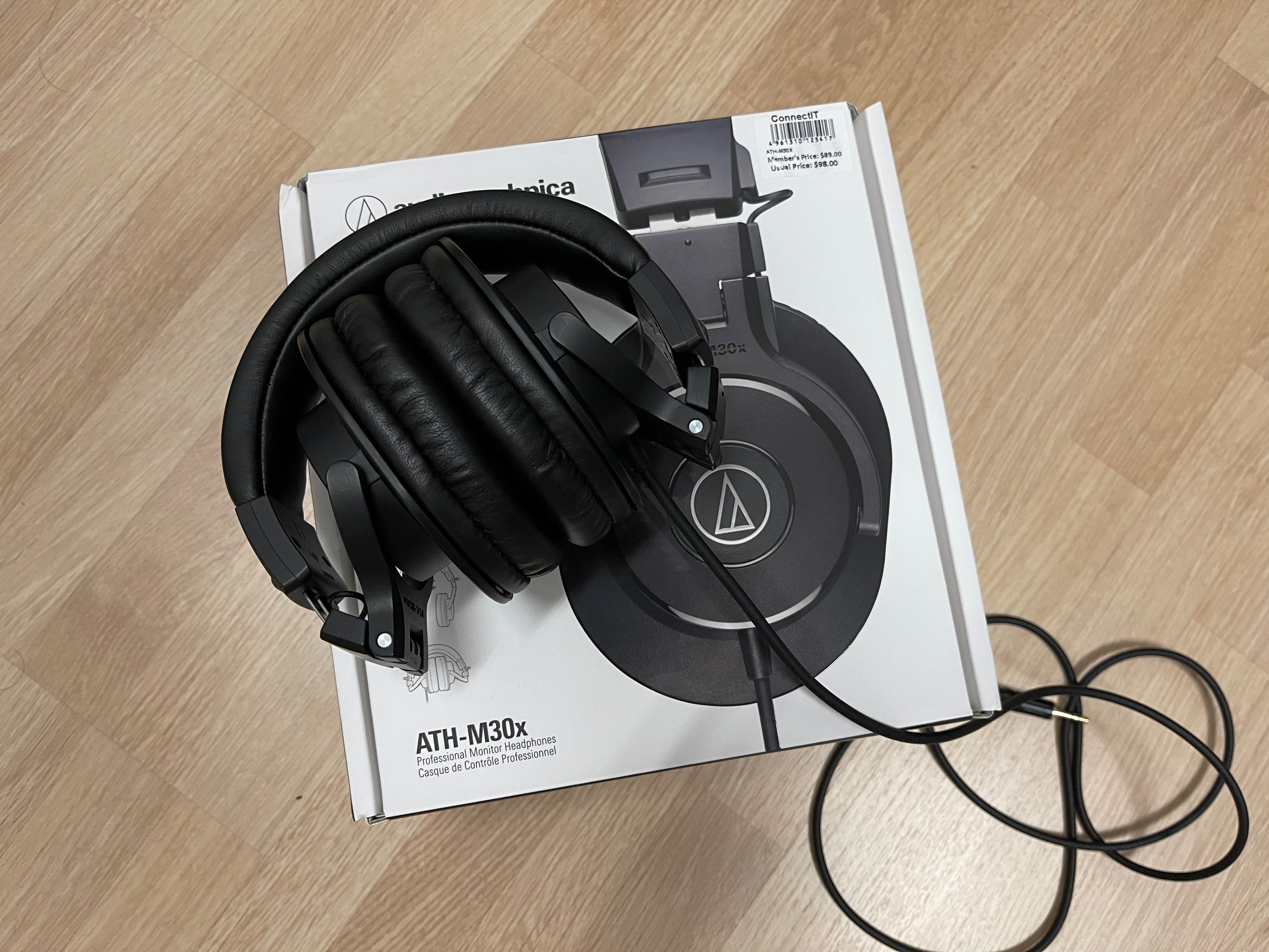 Audio Technica ATH MX30X Monitoring Headphones Audio Headphones Headsets on Carousell