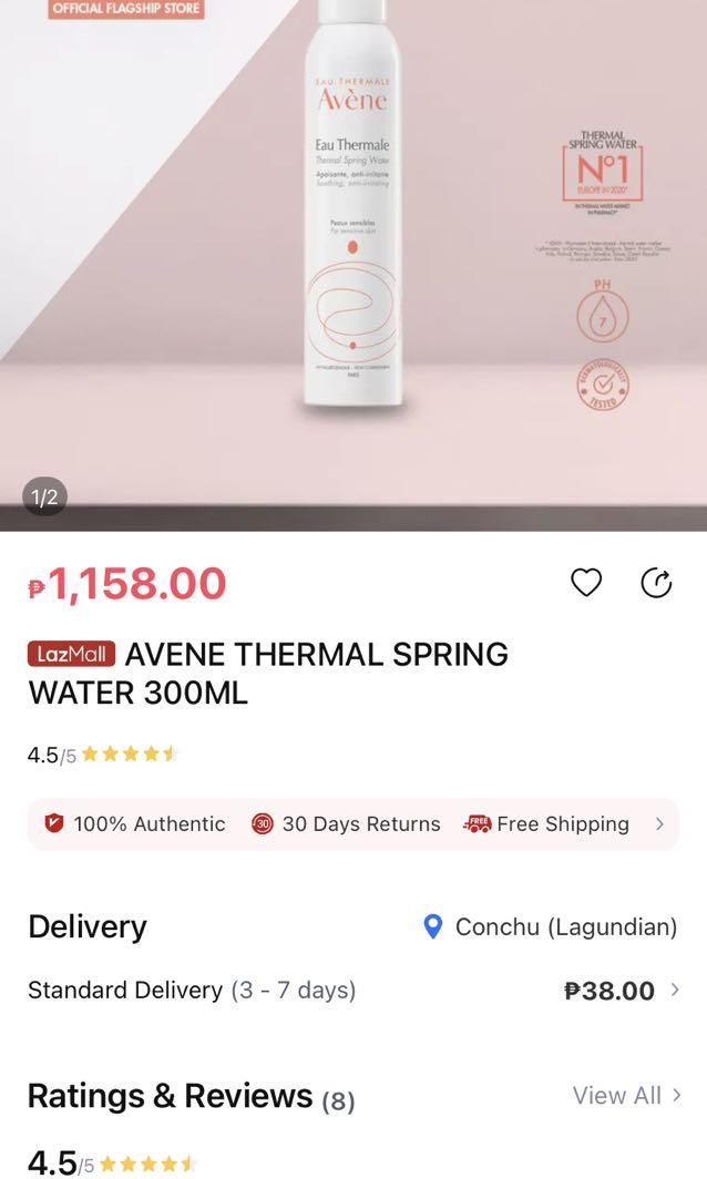 Avene Eau Thermal Spring Water (300g) (Category: Face Care) located in Trece Martires City. Submitted by prelovedperhaps (Listing ID 1128250049, Image 2). Description: Used only a few times Authentic 1158 - Lazada SRP.