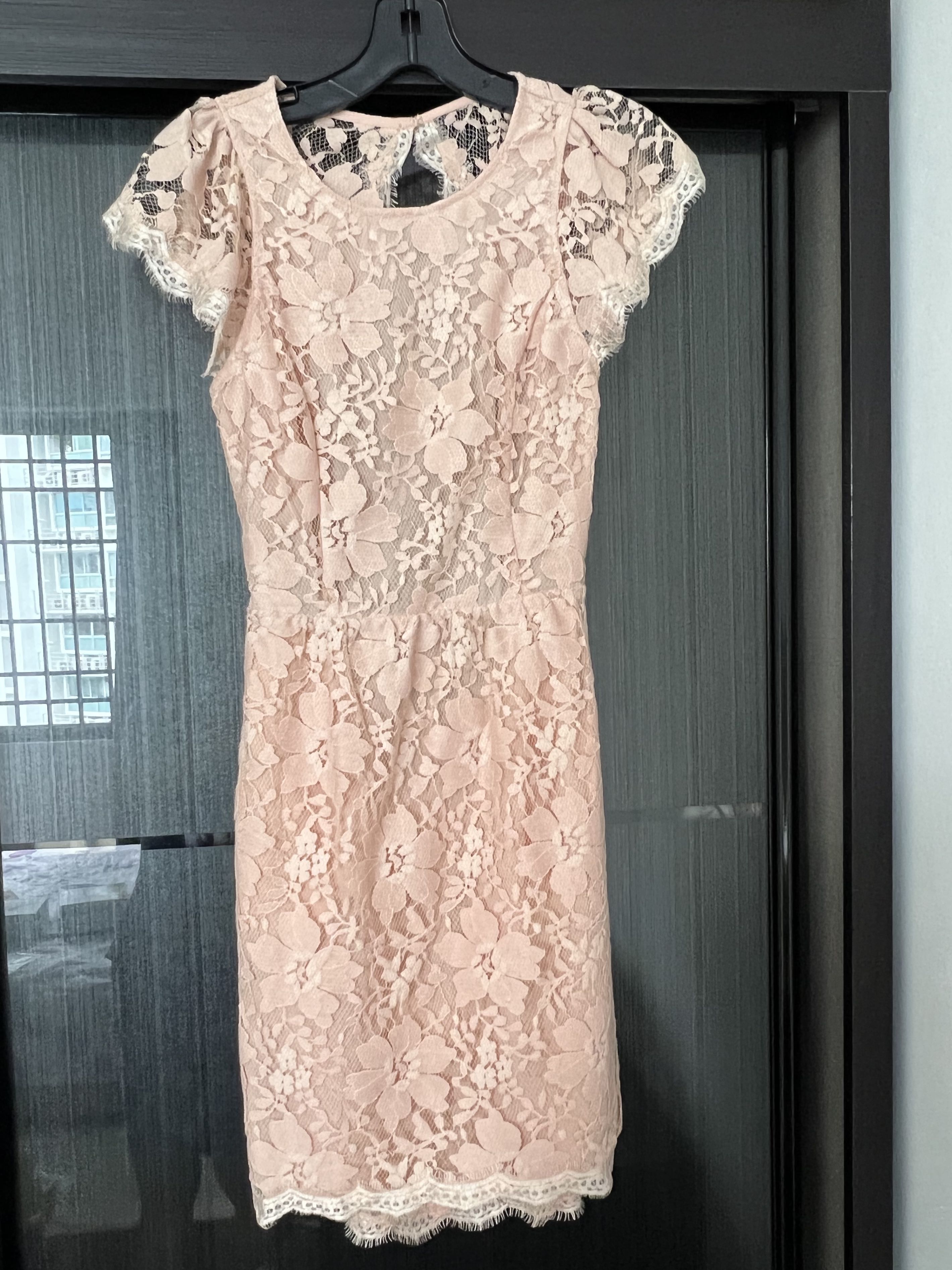 Bcbgeneration lace inset dress clearance
