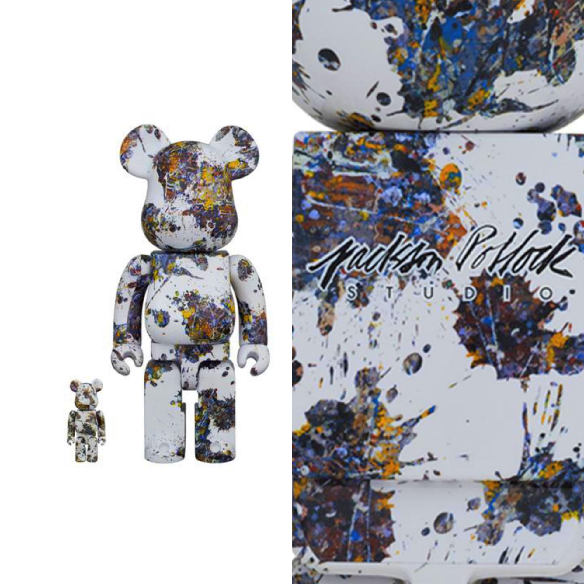 Bearbrick Jackson Pollock studio 400%+100%, Hobbies & Toys, Toys ...