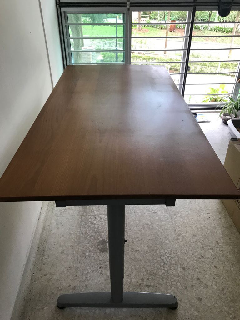 Big study table, Furniture & Home Living, Furniture, Tables & Sets on ...