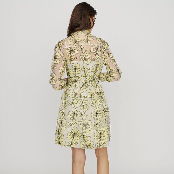 BNWT Maje Paris Organza Dress w Flowers