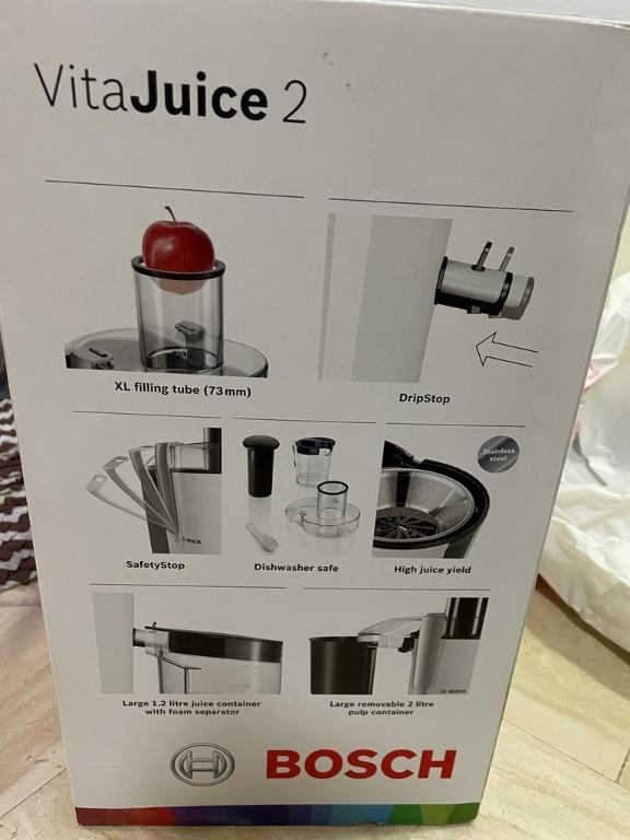 Bosch Centrifugal Juicer Vita Juice 2 700W White MES25A0, TV & Home