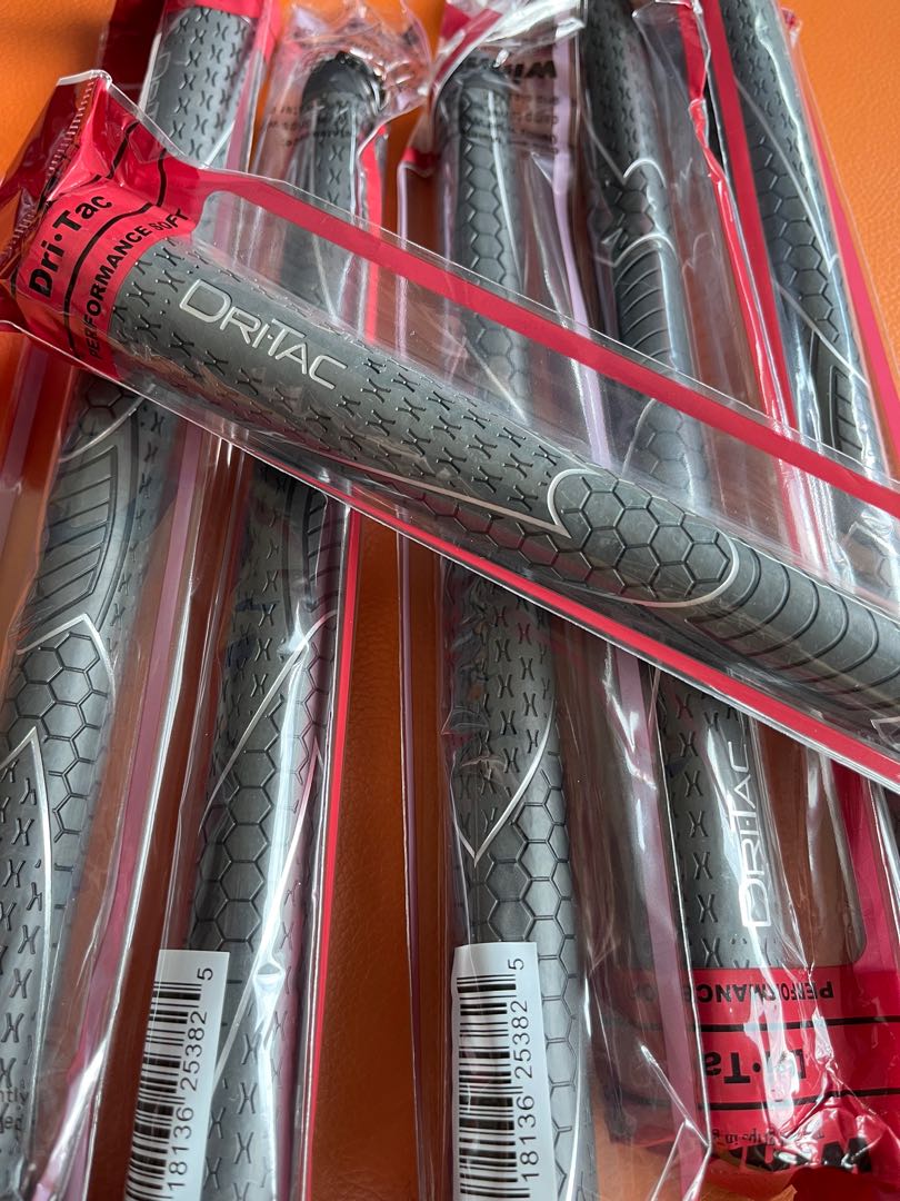 Winn Dri-Tac AVS Golfgriffe, Mittelgrau – Rutschfester, Stoßdämpfender Griff Für Alle Wetterlagen