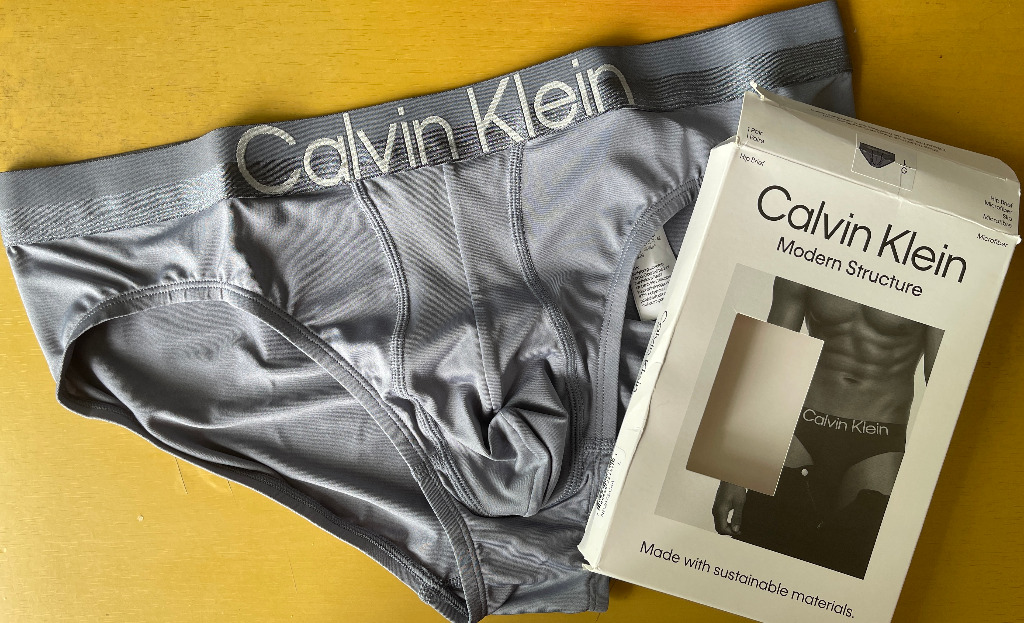 Calvin Klein Men's Modern Structure Micro Hip Brief, Blue, Size XL