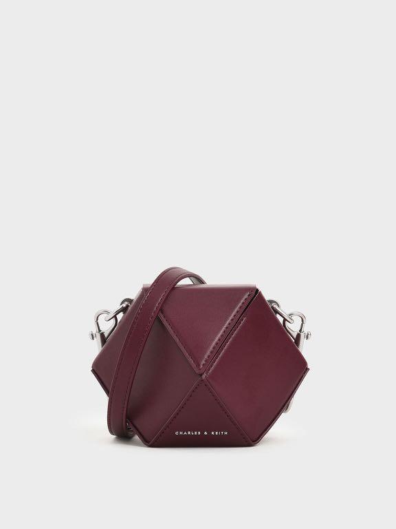 Charles and keith hexagon bag store