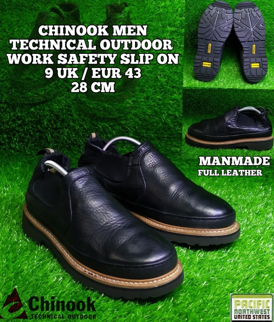 CHINOOK MEN TECHNICAL OUTDOOR WORK SAFETY SLIP ON, Men's Fashion, Footwear,  Boots on Carousell