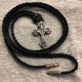 Chrome Hearts 925 Silver Filigree Cross Pendant Set