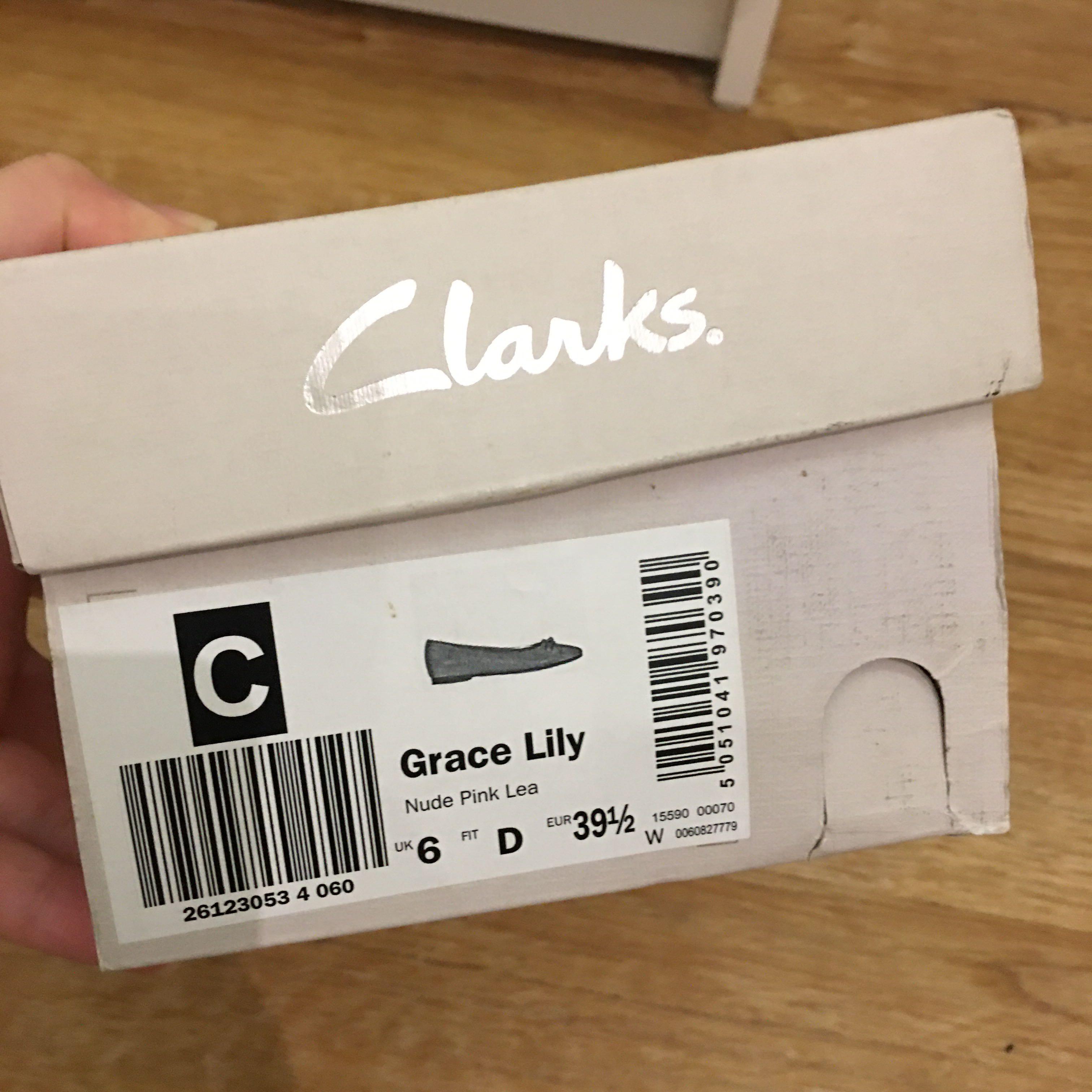 Clarks grace lily pink top