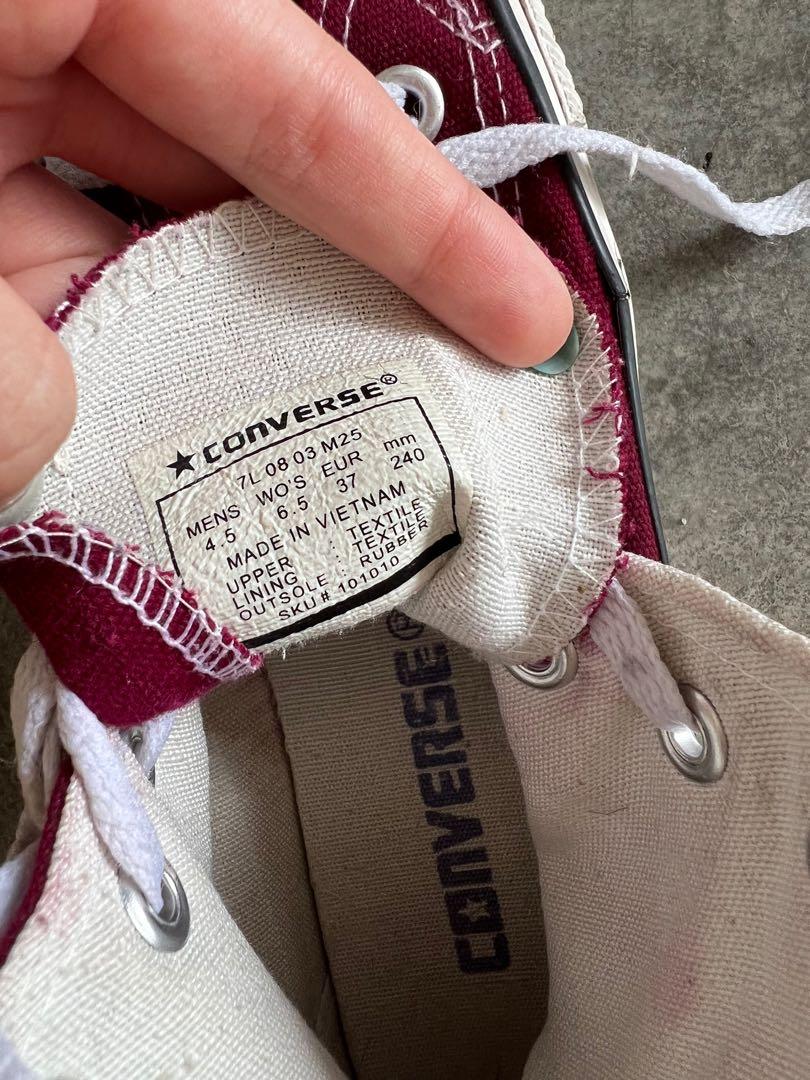 Converse all star maroon