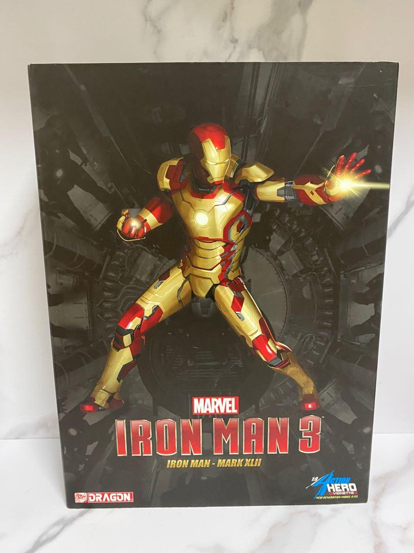 DRAGON MODELS Iron Man 3 IRON MAN Mark 42 Action Hero, 興趣及遊戲, 玩具 & 遊戲類 ...
