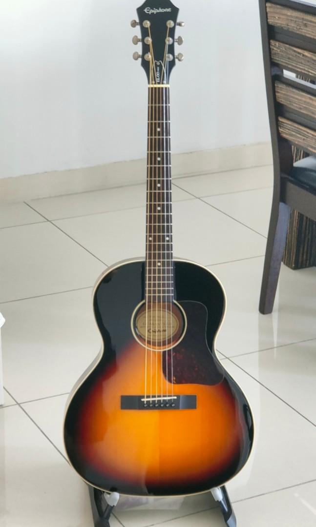 Epiphone El 00 Pro Acoustic Electric Guitar With Built In Pickup Vintage Sunburst El00 With Bag Hobbies Toys Music Media Musical Instruments On Carousell