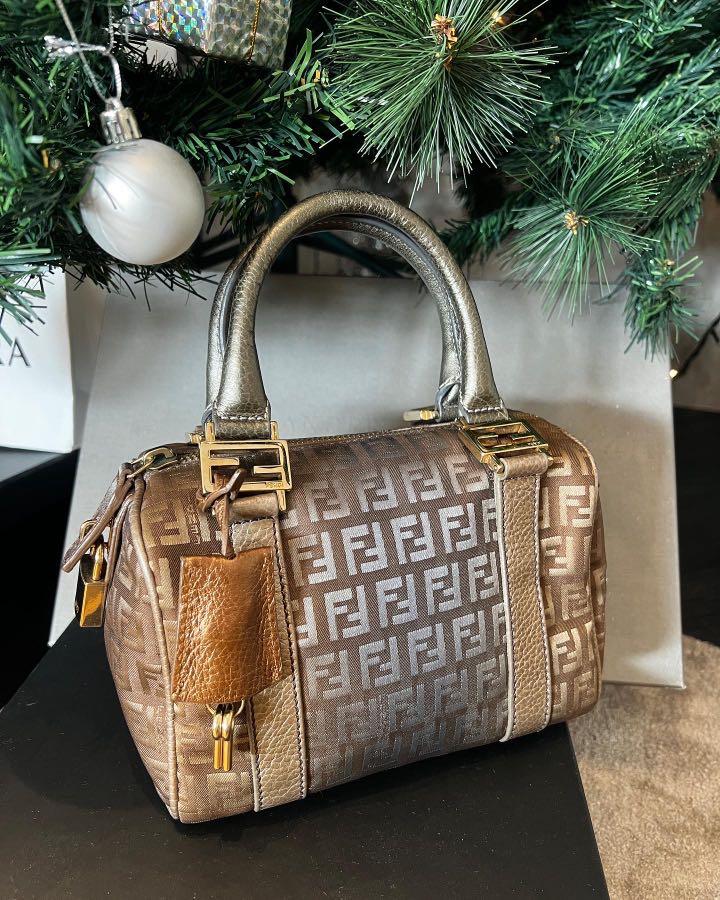 Fendi Mini Boston Bag Authentic Luxury Bags Wallets on