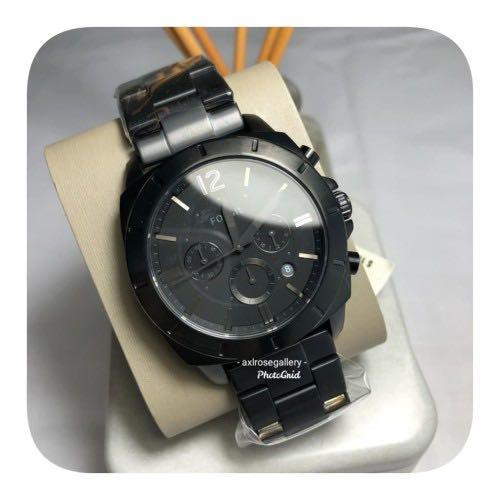 Fossil Black Steel 45mm ref.BQ2168IE