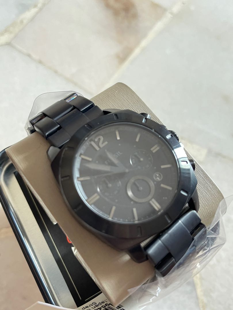Fossil Black/Steel 45mm ref.BQ2168IE 