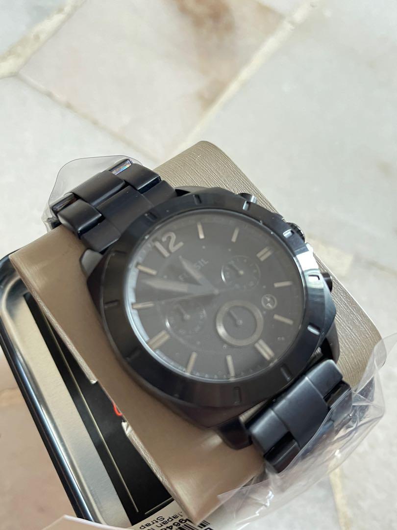 Fossil Black Steel 45mm ref.BQ2168IE