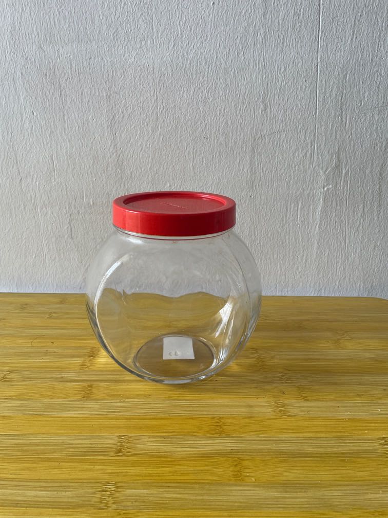 Glass Container Daiso, Furniture & Home Living, Kitchenware