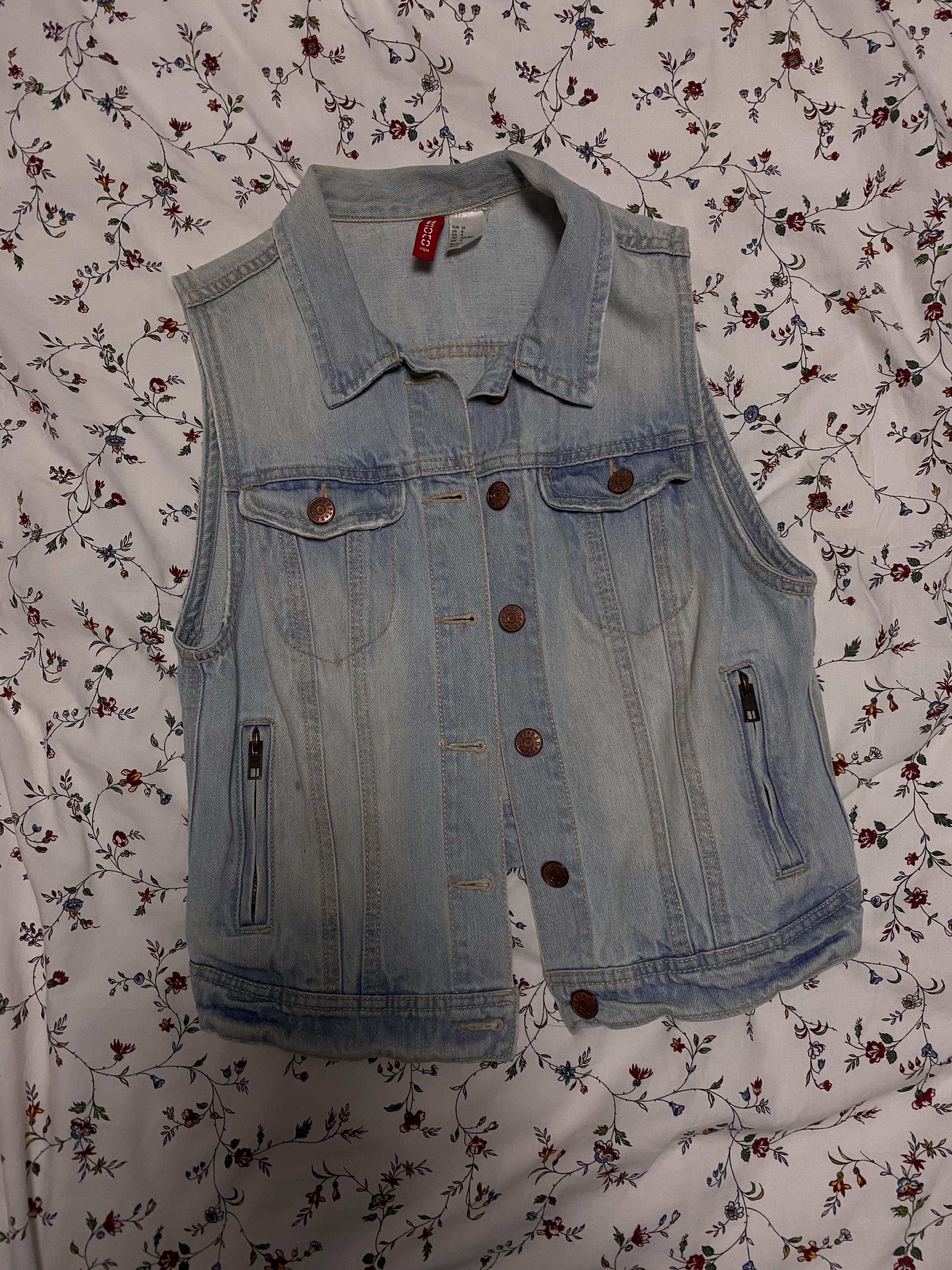 h\u0026m denim vest, Women's Fashion, Coats 