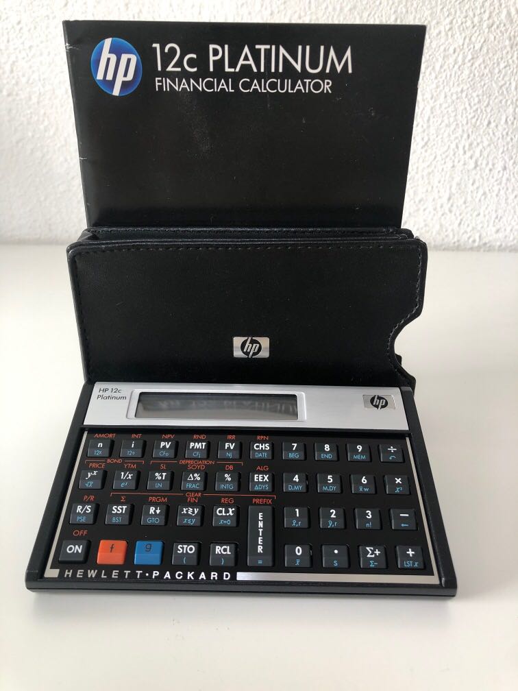 Hp Financial Calculator 12c Platinum Computers Tech Office Business Technology On Carousell