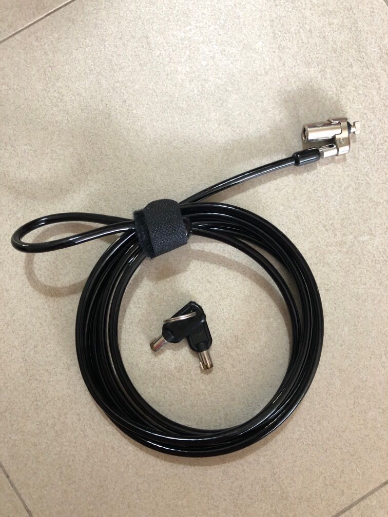 HP Keyed cable lock 10mm, Computers & Tech, Parts & Accessories, Other