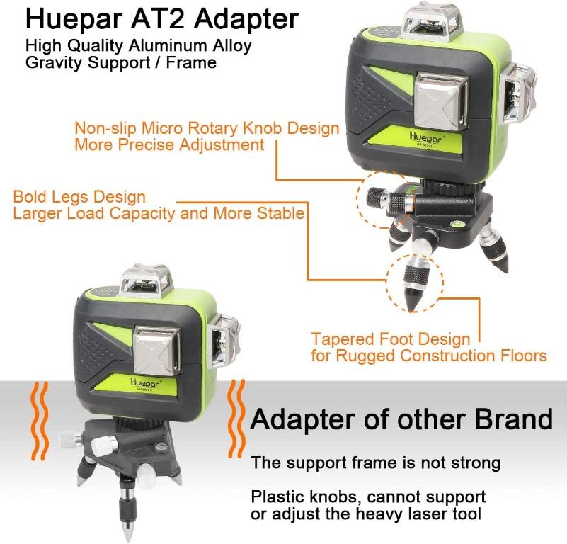 Huepar 3 x 360 Kreuzlinienlaser Grün, 360 Grad 3D Linienlaser
