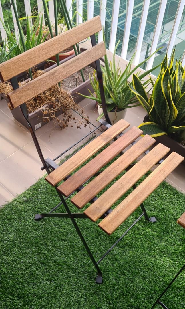 Ikea tarno outdoor table and 2 chairs, Furniture & Home Living, Outdoor