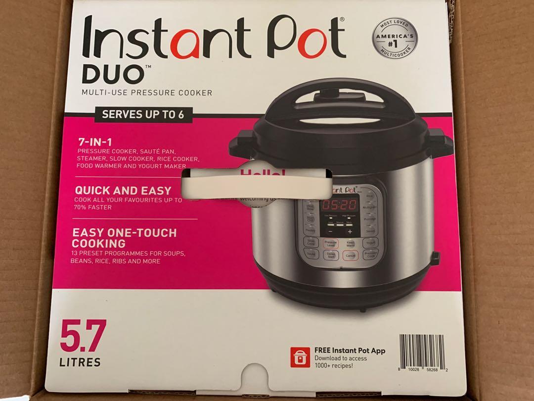 Instant pot 6l used once TV Home Appliances Kitchen Appliances Cookers on Carousell