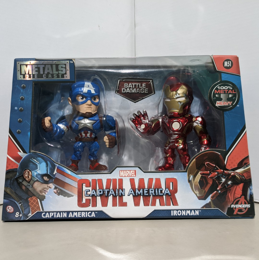 IRON MAN FIGURINE MARVEL CIVIL WAR JADA METALS DIE CAST M55 - Kingdom  Figurine