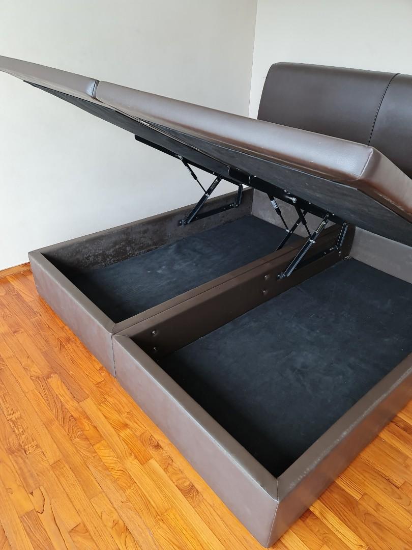 King size MaxCoil storage bed, Furniture & Home Living, Furniture, Bed