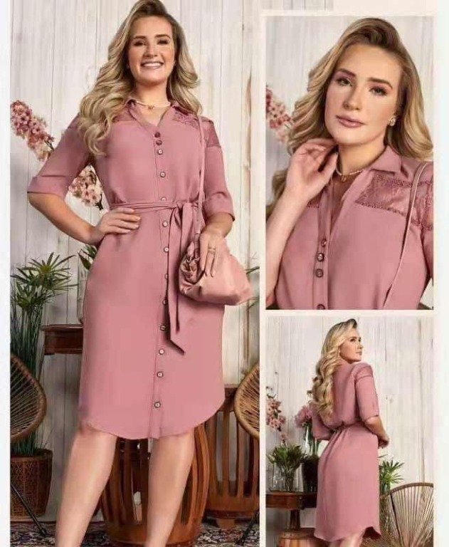 Old rose deals casual dress